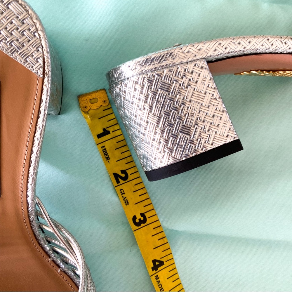 Aquazzura Silver Sandals - Picture 6 of 12